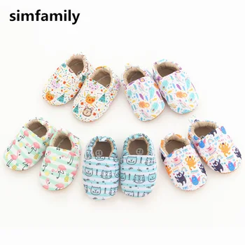 [simfamily] Обувки за Малките Момчета и Момичета, Детски Обувки За бебета, Първите Проходилки, Меки Обувки За Бебета, Скъпа Обувки с принтом, Маратонки