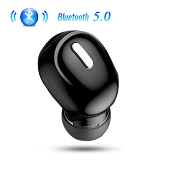 Безжични Bluetooth слушалки в ушите 5,0 с микрофон, слушалки за телефон с усилвател, безжични слушалки Samsung Xiaomi