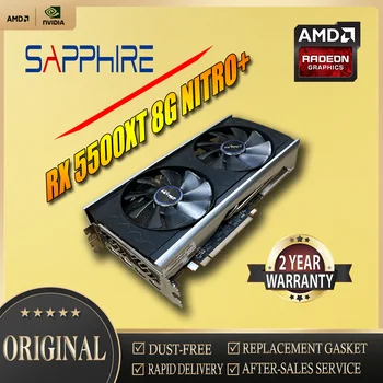 Видео карта SAPPHIRE AMD RX5500XT 8G NITRO 128Bit GDDR6 на Видеокартата за видео Карти от серията RX5000 се Използва RX5500XT DisplayPort Placa