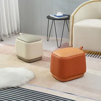 Малка Тоалетка Дизайнерски Стол стъпка Модерен Кухненски етаж стол Креативна антре скандинавски Луксозно обзавеждане за дневна