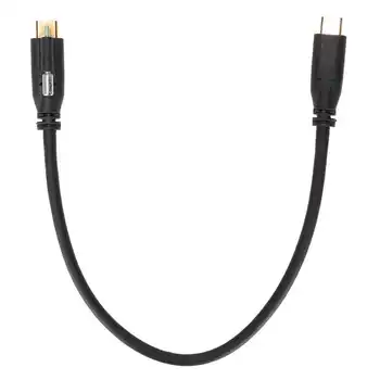 Поддръжка зарядно кабел Type C USB3.1 Здрава зарядно устройство ще захранване на линия Type C 5A с крепежни винтове за телефони
